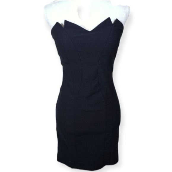 ANGL Dresses & Skirts - ANGL NAVY BLUE STRAPLESS MINI DRESS SZ.M EUC